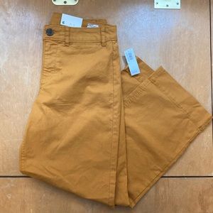 NWT Old Navy rust yellow ankle-length pants